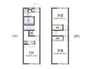 レオパレス大南の物件間取画像